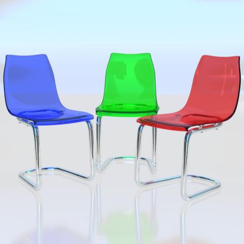 Beveled Plastic Chair preview image